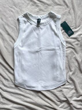 Wild Fable White Ribbed Tank